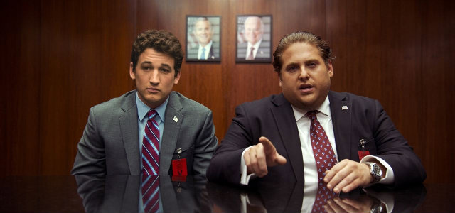 Os atores Miles Teller e Jonah Hill estrelam Cães de guerra. Foto: Warner/Divulgação/ Os atores Miles Teller e Jonah Hill estrelam Cães de guerra. Foto: Warner/Divulgação/