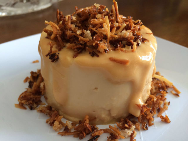 Pudim de doce de leite com coco queimado da marca Meu Pudim Gourmet. Foto: Arquivo Pessoal/