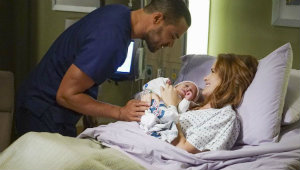 A escolha do nome do bebê de Jackson e April será um dos temas centrais do primeiro episódio da 13ª temporada. Foto: ABC/Divulgação