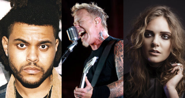 The Weeknd, Metallica, The Strokes e Tove Lo são as grandes atrações deste ano. Foto: Montagem/DP/