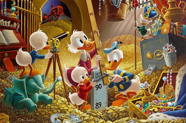 Na aposentadoria, artista se dedicou a registrar os patos em pinturas a óleo. Foto: Disney/Divulgação/ Na aposentadoria, artista se dedicou a registrar os patos em pinturas a óleo. Foto: Disney/Divulgação/