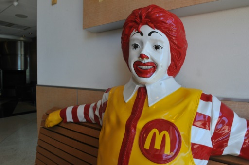 Est&aacute;tua de Ronald McDonald em restaurante de Oak Brook, Illinois. Foto: AFP/Arquivos Mira Oberman/