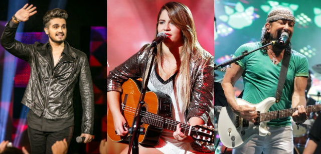 Artistas nacionais prometem agitar os finais de semana de janeiro com programação do Tamandaré Fest. Foto: TV Globo/Reprodução, YouTube/Reprodução e Luiz Fabiano/Divulgação/