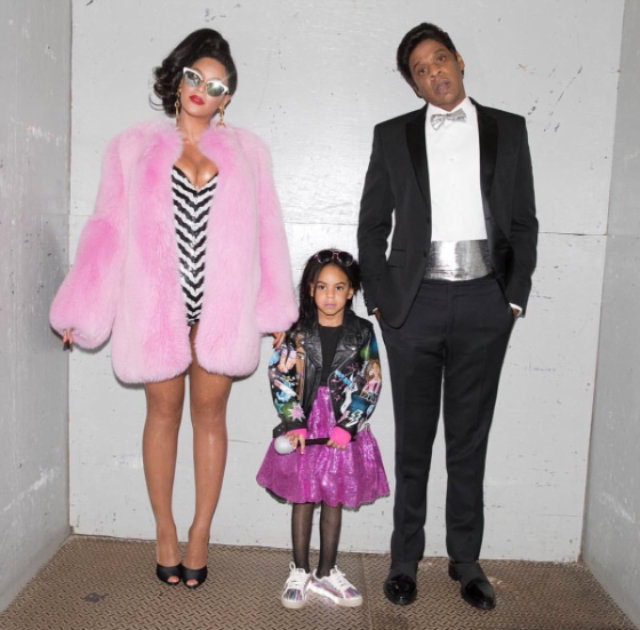 Beyoncé, Blue Ivy e Jay-Z.  Foto: Instagram/Reprodução