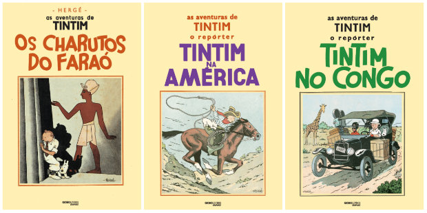 Além das três edições já lançadas, outras seis HQs de Tintim foram publicadas originalmente em preto e branco. Foto: Globo Livros/Divulgação