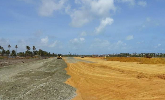 CPRH determinou paralisa&ccedil;&atilde;o cautelar da obra, na margem direita da PE-09. Foto: CPRH/ Reprodu&ccedil;&atilde;o/ Facebook/