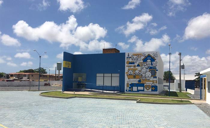 Do lado de fora, a unidade parece estar pronta. Foto: Henrique Souza/Esp.DP/