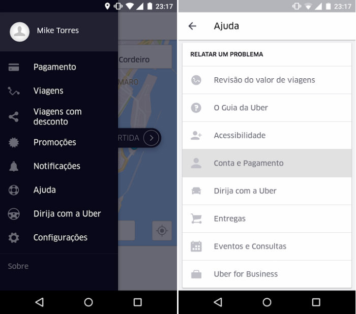 /Uber/Reprodução /Uber/Reprodução