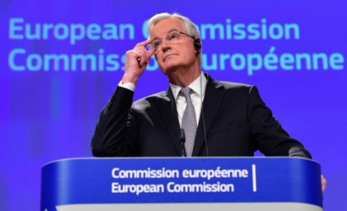 Michel Barnier, chefe negociador da Comissão Europeia para o Brexit, em Bruxelas. Foto: Emmanuel Dunand/AFP Photo/Michel Barnier, chefe negociador da Comissão Europeia para o Brexit, em Bruxelas. Foto: Emmanuel Dunand/AFP Photo Michel Barnier, chefe negociador da Comissão Europeia para o Brexit, em Bruxelas. Foto: Emmanuel Dunand/AFP Photo/Michel Barnier, chefe negociador da Comissão Europeia para o Brexit, em Bruxelas. Foto: Emmanuel Dunand/AFP Photo