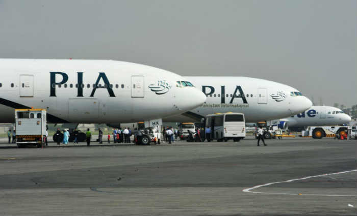 Aviões da PIA no aeroporto de Islamabad. Foto: Farooq Naeem/AFP/Arquivo/ Aviões da PIA no aeroporto de Islamabad. Foto: Farooq Naeem/AFP/Arquivo/