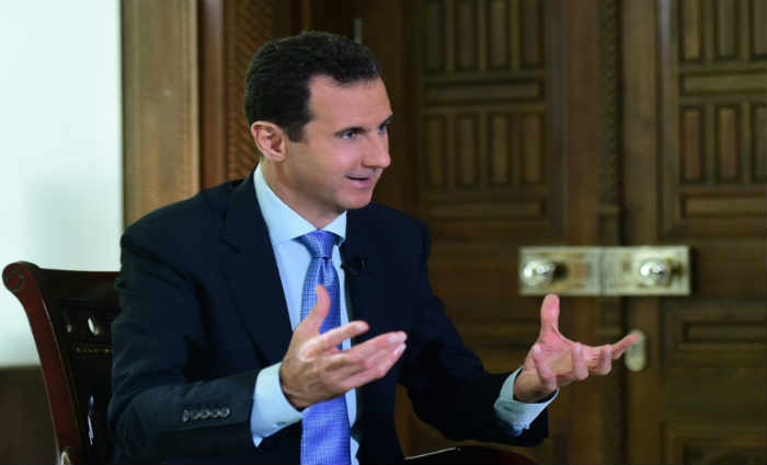 Foto cedida pela agência oficial de notícias síria, Sana, em 15 de novembro de 2016, mostra o presidente Bashar al-Assad dando uma entrevista para a emissora estatal portuguesa, RTP. Foto: AFP/ Foto cedida pela agência oficial de notícias síria, Sana, em 15 de novembro de 2016, mostra o presidente Bashar al-Assad dando uma entrevista para a emissora estatal portuguesa, RTP. Foto: AFP/