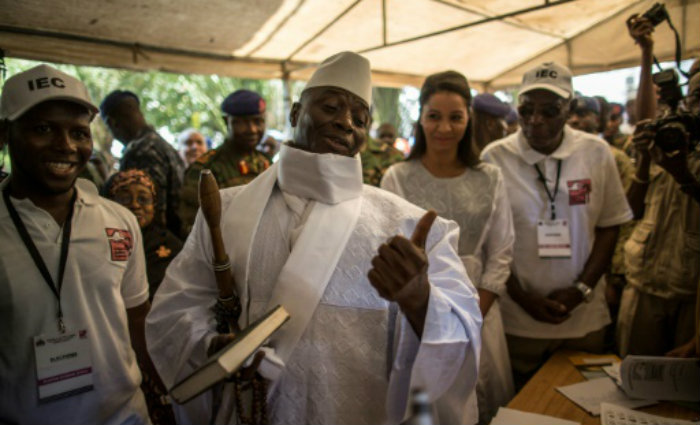O presidente da Gâmbia, Yahya Jammeh. Foto: Marco Longari/AFP Photo/O presidente da Gâmbia, Yahya Jammeh. Foto: Marco Longari/AFP Photo O presidente da Gâmbia, Yahya Jammeh. Foto: Marco Longari/AFP Photo/O presidente da Gâmbia, Yahya Jammeh. Foto: Marco Longari/AFP Photo