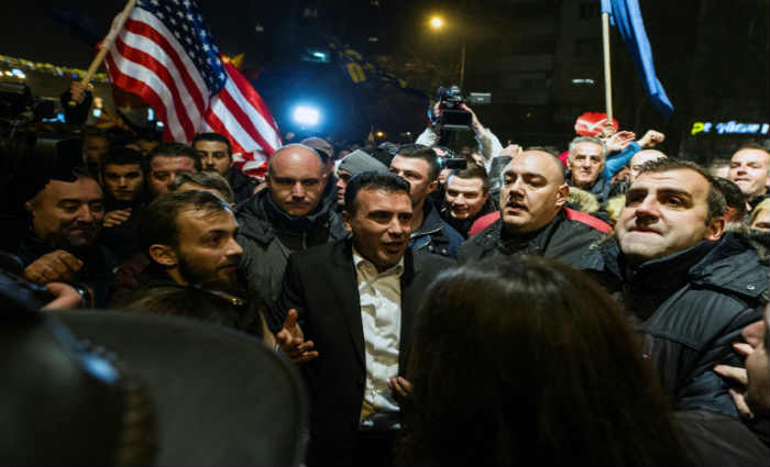 Zoran Zaev, l&iacute;der do partido opositor social-democrata (SDSM), em Skopje, no dia 11 de dezembro de 2016. Foto: Robert Atanasovski/AFP/