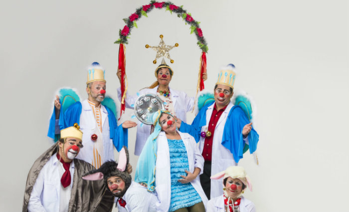 Doutores da Alegria encenam versão da história do nascimento do menino Jesus com a linguagem do palhaço.Foto: Divulgação/ Doutores da Alegria encenam versão da história do nascimento do menino Jesus com a linguagem do palhaço.Foto: Divulgação/