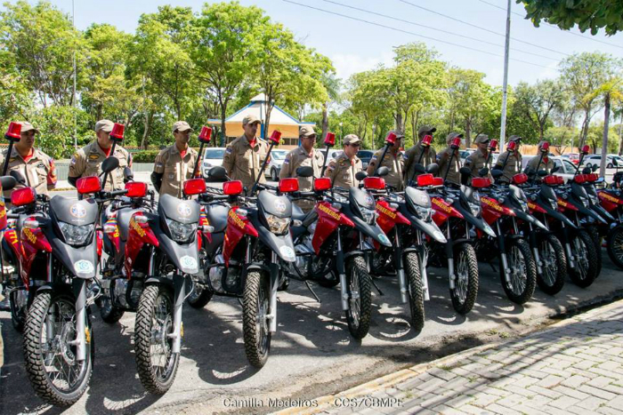 Motos foram entregues nesta quinta. Foto: Camilla Medeiros/Corpo de Bombeiros/Divulga&ccedil;&atilde;o/Motos foram entregues nesta quinta. Foto: Camilla Medeiros/Corpo de Bombeiros/Divulga&ccedil;&atilde;o