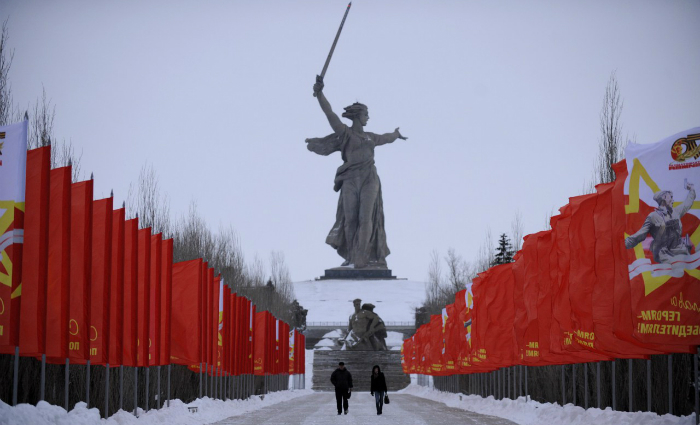 O gigante monumento "Rodina-Mat