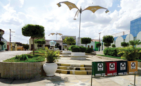 Praça principal do município de Calumbi. Foto/Divulgação/prefeitura
