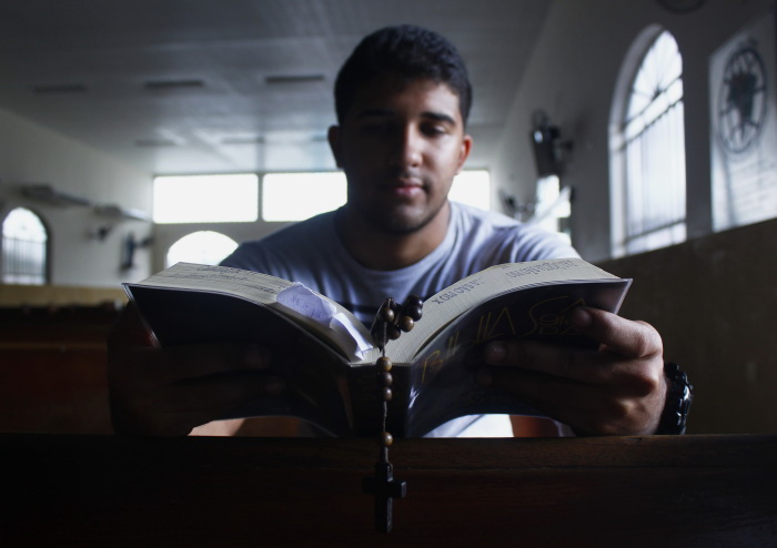 Matheus Nunes, 21 anos, participa dos retiros da RCC há seis anos. Foto: Shilton Araujo/Esp.DP