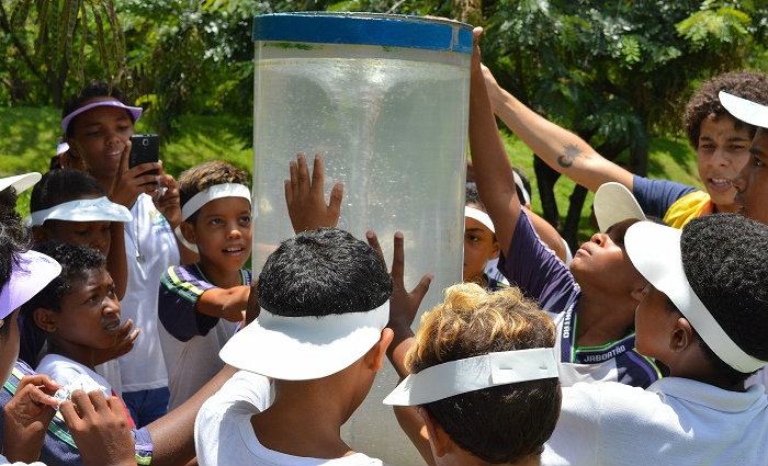 A a&ccedil;&atilde;o &eacute; promovida pela Concession&aacute;ria Rota dos Coqueiros e conta com a participa&ccedil;&atilde;o de 80 alunos.  Foto: Rota dos Coqueiros/Divulga&ccedil;&atilde;o/