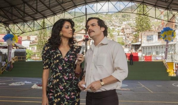 Narcos, da Netflix, mostra relação de Pablo com a jornalista. Foto: Netflix/Divulgação