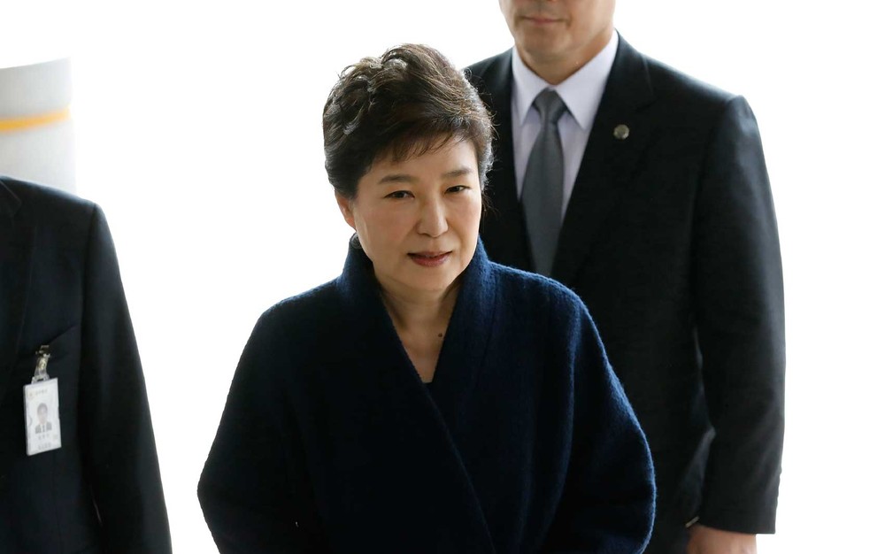 Antes de começar o interrogatório, os representantes do Ministério Público explicaram, em declarações citadas pela imprensa sul-coreana. Foto: Kim Hong-ji /AFP/ Antes de começar o interrogatório, os representantes do Ministério Público explicaram, em declarações citadas pela imprensa sul-coreana. Foto: Kim Hong-ji /AFP/