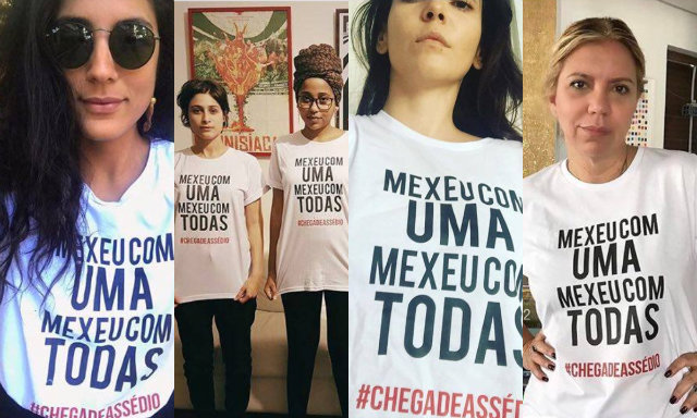 As artistas t&ecirc;m se mobilizado no Instagram. &Agrave;s 10h, publicaram fotos usando uma camisa branca com a frase de protesto ou divulgaram a arte da campanha. Foto: Instagram/Reprodu&ccedil;&atilde;o/