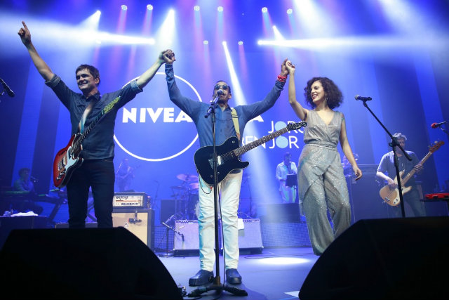 O anúncio da homenagem a Jorge Ben Jor por Skank e Céu ocorreu no início de fevereiro, em coletiva de imprensa realizada em São Paulo. Foto: Leo Aversa/Divulgação/ O anúncio da homenagem a Jorge Ben Jor por Skank e Céu ocorreu no início de fevereiro, em coletiva de imprensa realizada em São Paulo. Foto: Leo Aversa/Divulgação/