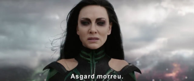 Cate Blanchett interpreta a vil&atilde; Hela. Foto: Marvel/Reprodu&ccedil;&atilde;o/