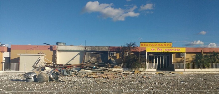 Ap&oacute;s a explos&atilde;o e a libera&ccedil;&atilde;o do local pelos bombeiros, o restaurante apresentava muitos danos. Foto: Nath&aacute;llia Fonseca/Esp. DP/Ap&oacute;s a explos&atilde;o e a libera&ccedil;&atilde;o do local pelos bombeiros, o restaurante apresentava muitos danos. Foto: Nath&aacute;llia Fonseca/Esp. DP