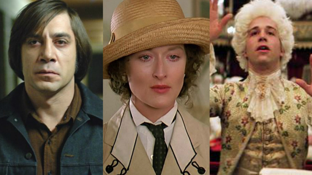 Onde Os Fracos Não Têm Vez, Entre Dois Amores e Amadeus estão entre os vencedores do Oscar de Melhor Filme. Fotos: Netflix/Reprodução/ Onde Os Fracos Não Têm Vez, Entre Dois Amores e Amadeus estão entre os vencedores do Oscar de Melhor Filme. Fotos: Netflix/Reprodução/