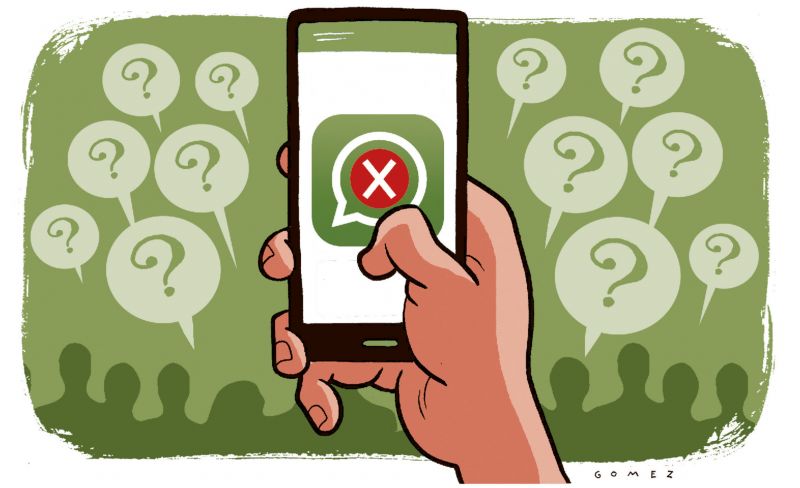 Whatsapp está fora do ar em várias partes do mundo desde o início da noite desta quarta-feira - Foto: Caio Gomez/D.A/D.B/PRESS/