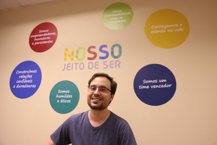 O arquiteto de softwares Helmut Nigge, 34 anos, se enquadra no grupo dos satisfeitos e resume: "Cheguei onde queria"/Gabriel Melo/Esp. DP - ECONOMIA