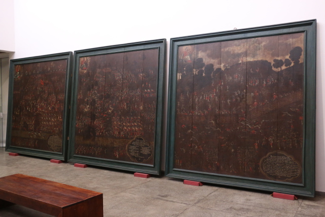 Representações da Batalha dos Guararapes em exposição no Museu do Estado. Foto: Gabriel Melo/Esp.DP.