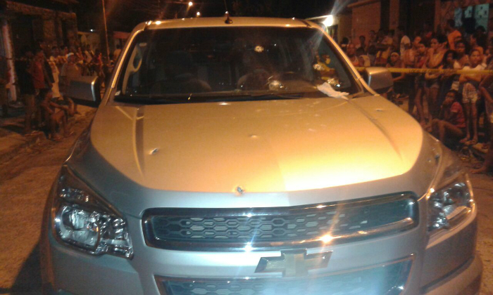 Investida aconteceu por volta das 20h. Foto: WhatsApp/Cortesia/Investida aconteceu por volta das 20h. Foto: WhatsApp/Cortesia