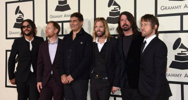 A banda Foo Fighters no Grammy Music Awards de 2016, em Los Angeles . Foto: Valerie Macon/AFP/ A banda Foo Fighters no Grammy Music Awards de 2016, em Los Angeles . Foto: Valerie Macon/AFP/