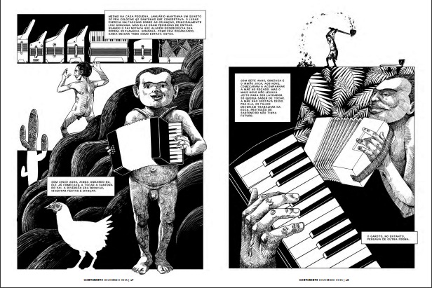 O quadrinho foi uma produção do ilustrador Celso Hartkopf com a jornalista Débora Nascimento. Foto: Celso Hartkopf/Divulgação/ O quadrinho foi uma produção do ilustrador Celso Hartkopf com a jornalista Débora Nascimento. Foto: Celso Hartkopf/Divulgação/