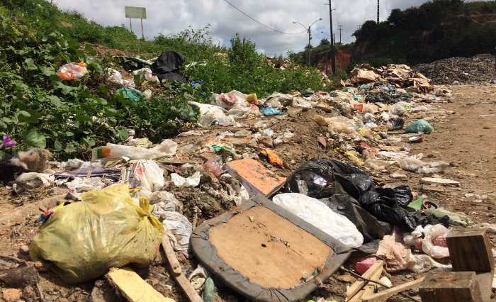 No local, cerca de 400 toneladas de lixo são recolhidos por dia. Foto: Manuela Cavalcanti/Esp DP