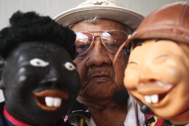 "Ainda quero fazer muitos shows. São os bonecos que tenho e me acompanham nessa vida. Não vou deixá-los", afirma o ventríloquo. Foto: Marlon Diego/Divulgação/ "Ainda quero fazer muitos shows. São os bonecos que tenho e me acompanham nessa vida. Não vou deixá-los", afirma o ventríloquo. Foto: Marlon Diego/Divulgação/