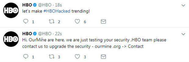 Hackers afirma estar testando a segurança da emissora. Foto: Twitter/Reprodução