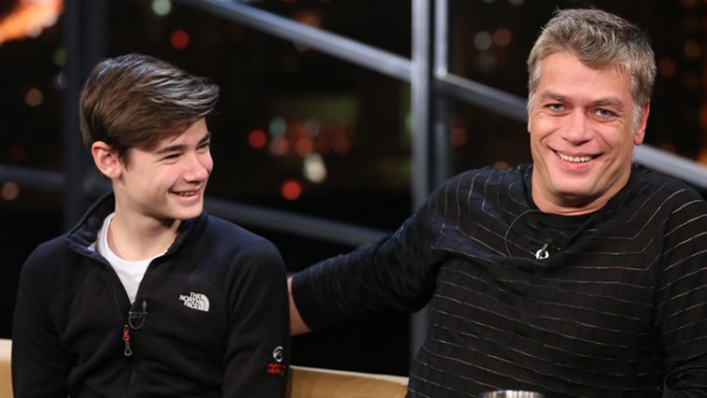 João e Fábio Assunção durante entrevista no Programa do Jô. Foto: Globo/Divulgação