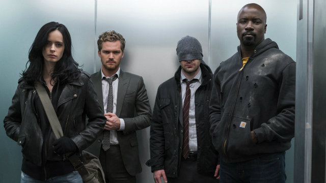 Ap&oacute;s s&eacute;ries individuais, Jessica Jones, Punho de Ferro, Demolidor e Luke Cage se encontram em Os Defensores. Foto: Netflix/Divulga&ccedil;&atilde;o/