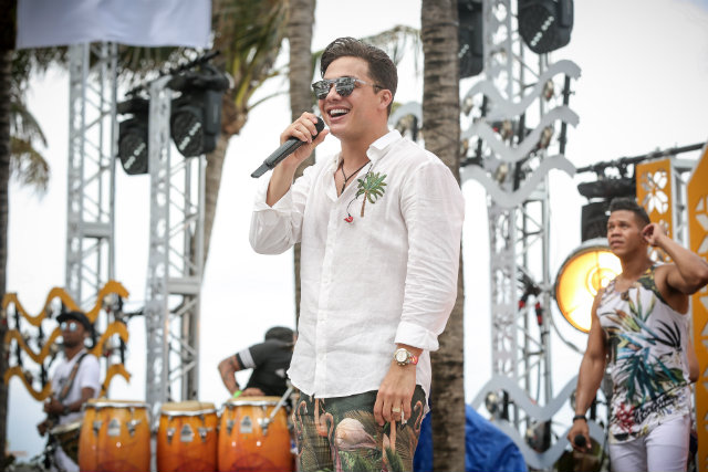 Artista mostrou novo visual durante a grava&ccedil;&atilde;o do DVD em Miami. Foto: Sony/Divulga&ccedil;&atilde;o/