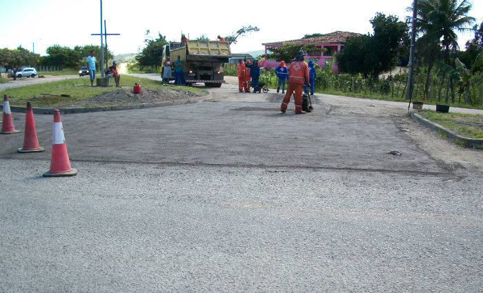 Estrada que leva à Romaria de Frei Damião recebe melhorias. Foto: DER/ Divulgação/ Estrada que leva à Romaria de Frei Damião recebe melhorias. Foto: DER/ Divulgação/