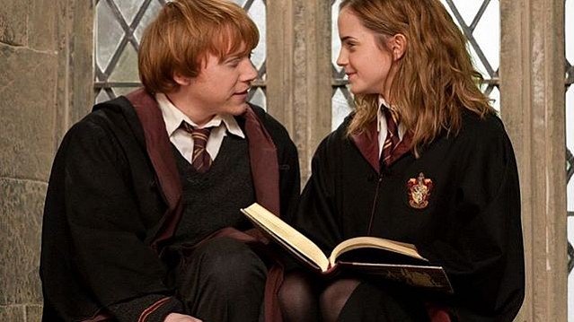 Rony e Hermione - Foto: Divulgação/Warner