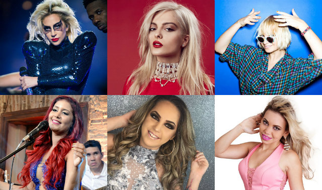Música de Lady Gaga, Bebe Raxha e Sia nas versões de Musa, A Favorita e Loira Marrenta. Fotos: Facebook/Reprodução/