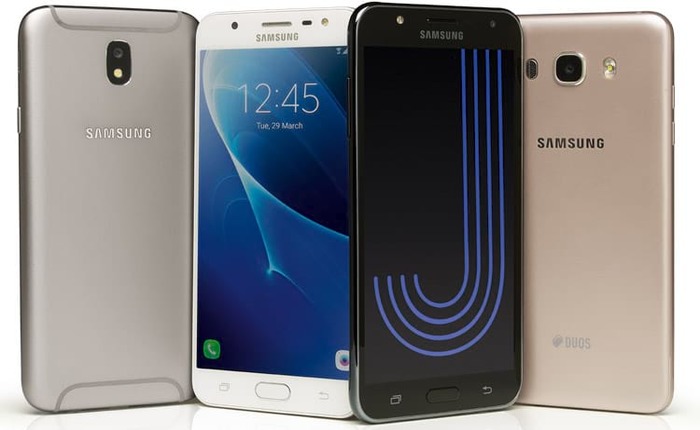 Galaxy J7 Neo (direita) foi lançado em agosto junto com o J5 Pro - Foto: Divulgação/Samsung