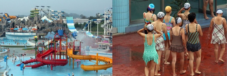 Munsu Water Park: padrões ocidentais, mas proibição rigorosa de sunga e biquinis