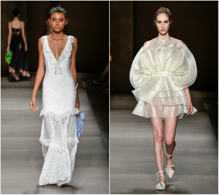 Da renda às modelagens estruturadas e volumosas, a Unity Seven propôs Inverno com mood diurno, visando casamentos no campo e na praia. Fotos: Ze Takahashi/Ag. Fotosite