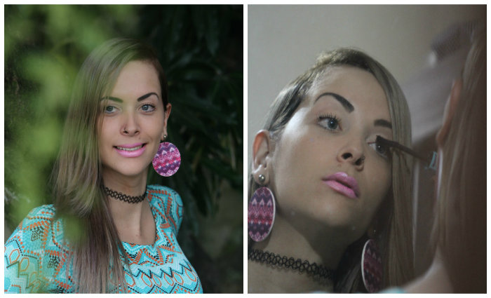 A transexual conta que, na adolescência, era obrigada a ficar com meninas para não apanhar do pai, que chegou a obrigá-la a ficar ajoelhada em caroço de milho para "aprender a ser homem". Os dois ficaram sem se falar por dois anos, quando ela começou a transformação. Hoje, seu pai a entende e a ama. Foto: Nando Chiappetta/DP