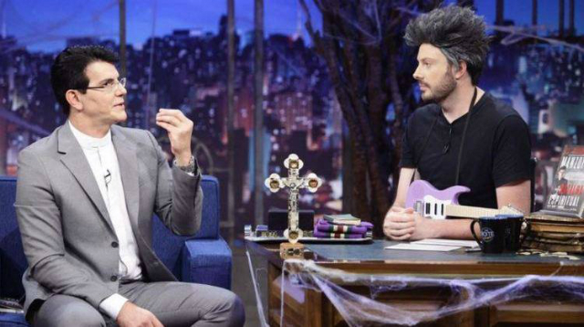 A tem&aacute;tica do programa foi halloween. Foto: SBT/Reprodu&ccedil;&atilde;o/